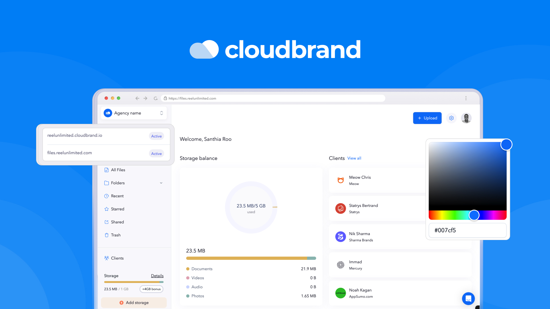 Cloudbrand, the white label Dropbox alternative